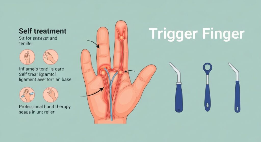 טיפול בגלי הלם לטריגר פינגר